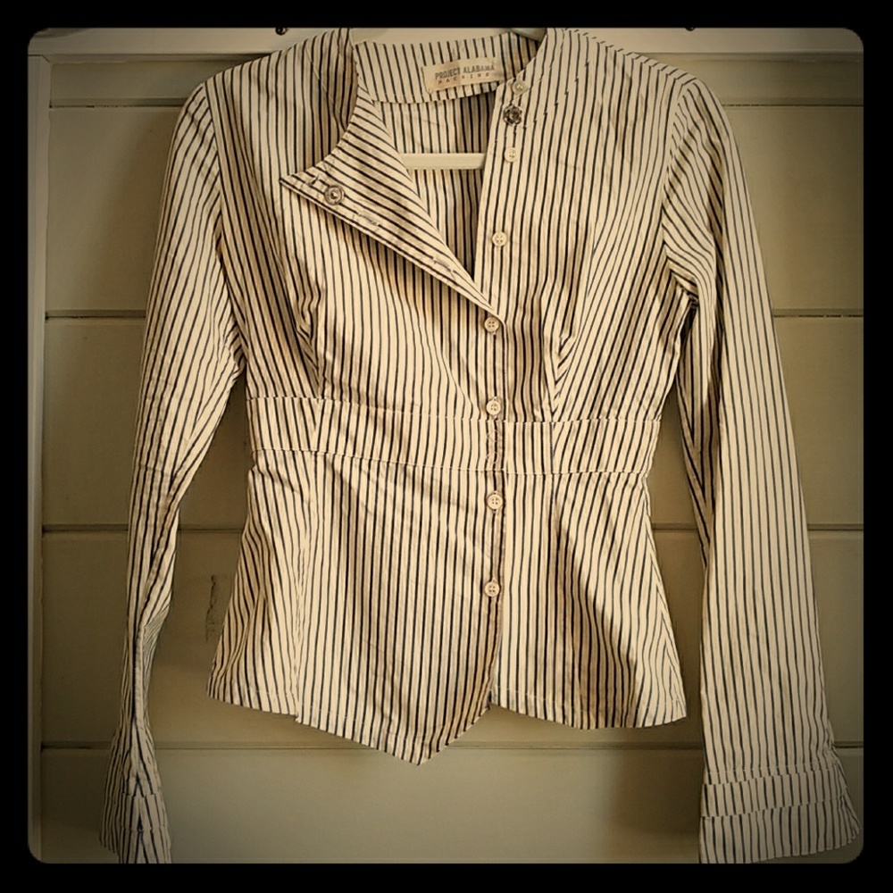 Alabama Chanin unique button down shirt